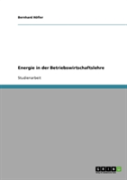 Energie In Der Betriebswirtschaftslehre