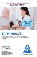Enfermero/A De La Administración De La Comunidad De Castilla Y León. Temario Materia Específica Soci