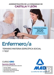 Enfermero/A De La Administración De La Comunidad De Castilla Y León. Temario Materia Específica Soci