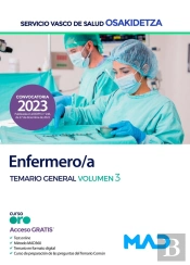 Enfermero/A De Osakidetza-Servicio Vasco De Salud. Temario General Volumen 3