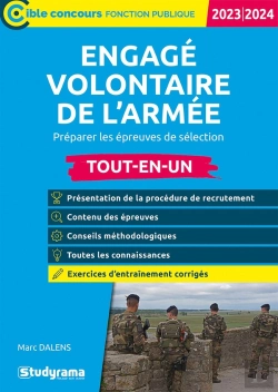 Bertrand.pt - Engagé Volontaire De L'Armée Tout-En-Un : Préparer Les Épreuves De Selection (Édition 2023/2024)