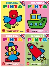 Enganxa I Pinta Primeres Paraules Català - Anglès (4 Títols)