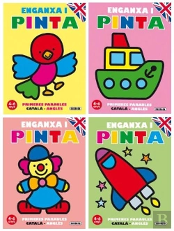 Bertrand.pt - Enganxa I Pinta Primeres Paraules Català - Anglès (4 Títols)