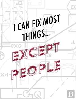 Bertrand.pt - Engineer Lined Paper Notebook - I Can Fix Most Things Except People