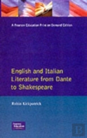 English And Italian Literature From Dante To Shakespeare