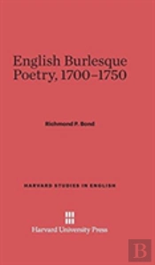 English Burlesque Poetry, 1700-1750