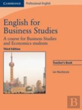 English For Business Studies Teacher'S Book