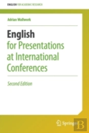 English For Presentations At International Conferences