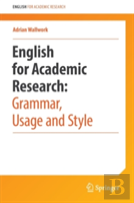 English For Research: Usage, Style, And Grammar