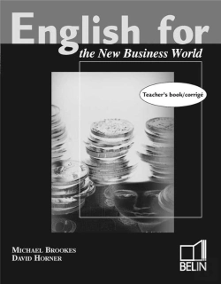 Bertrand.pt - English For The New Business World