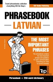 English-Latvian Phrasebook & 250-Word Mini Dictionary