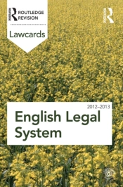 English Legal System Lawcards 2012-2013