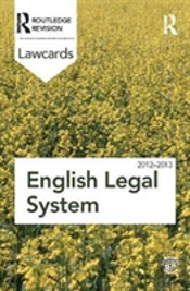 English Legal System Lawcards 2012-2013