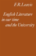 English Literature In Our Time And The University