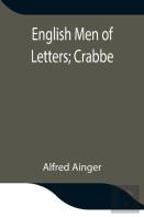 English Men Of Letters; Crabbe