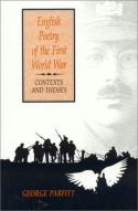 English Poetry Of The First World War
