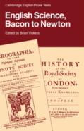 English Science: Bacon To Newton