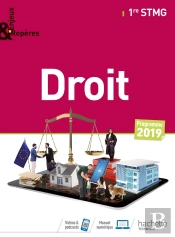 Enjeux Et Repères : Droit ; 1re Stmg ; Livre De L'Élève (Édition 2019)