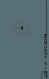 Enneagram 4 Yearly Customizer Planner