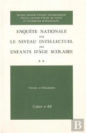 Enquête Nationale Sur Le Niveau Intellectuel Des Enfants D'Âge Scolaire