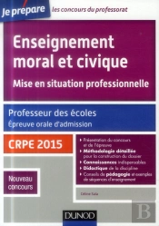 Enseignement Moral Et Civique ; Professeur Des Écoles ; Oral Admission ; Crpe 2015