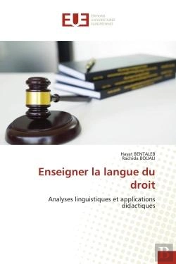 Bertrand.pt - Enseigner La Langue Du Droit - Analyses Linguistiques Et Applications Didactiques