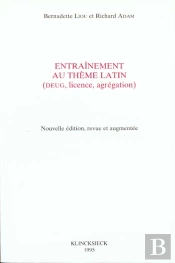Entraînement Au Thème Latin : Deug, Licence, Agrégation