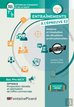 Bertrand.pt - Entrainements À L'Épreuve E2, Bac Pro Tle Et 1ère : Analyse Et Résolution De Situations Professionnelles