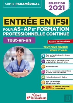 Bertrand.pt - Entree En Ifsi Pour As-Ap Et Formation Professionnelle Continue (Fpc) ; Tout-En-Un (Édition 2021)