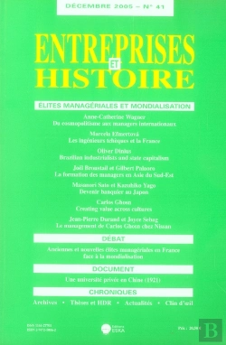 Bertrand.pt - Entreprises Et Histoire N.41 ; Élites Managériales Et Mondialisation