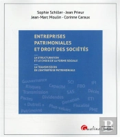 Entreprises Patrimoniales Et Droit Des Sociétés