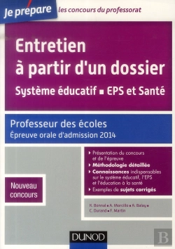 Bertrand.pt - Entretien À Partir D'Un Dossier ; Professeur Des Écoles ; Épreuve Orale D'Admission 2014