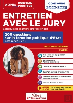 Bertrand.pt - Entretien Avec Le Jury - 200 Questions Sur La Fonction Publique D'Etat - Categ - Oral - Concours 202
