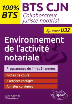 Bertrand.pt - Environnement De L'Activité Notariale (U32) : Bts Collaborateur Juriste Notarial
