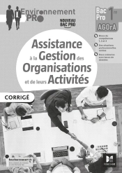 Environnement Pro : Environnement Pro - Agora - 1re Bac Pro  - Éd. 2021 - Corrigé