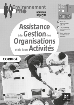 Bertrand.pt - Environnement Pro : Environnement Pro - Agora - 1re Bac Pro  - Éd. 2021 - Corrigé