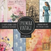 Ephemera Vintage Scrapbook Paper Pad 8x8 Scrapbooking Kit For Papercrafts, Cardmaking, Diy Crafts, Old Retro Theme, Decoupage Designs