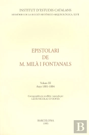 Epistolari De M. Milà I Fontanals 3