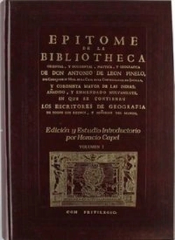 Bertrand.pt - Epítome De La Bibliotheca Oriental Y Occidental Náutica Y Geográfica. Vol. I. Pell