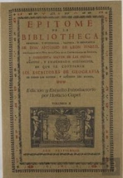 Epítome De La Bibliotheca Oriental Y Occidental Náutica Y Geográfica. Vol. Ii. Rústica