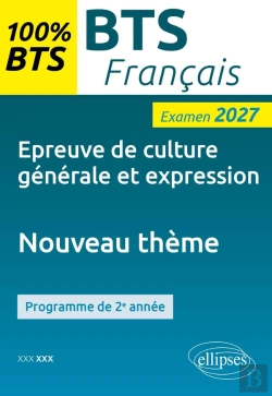Bertrand.pt - Epreuve De Culture Générale Et Expression, Nouveau Thème : Examen 2027 , 2e Année