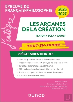 Bertrand.pt - Épreuve De Français-Philosophie : Les Arcanes De La Création ; Prépas Scientifiques ; Tout-En-Fiches (Édition 2026/2027)