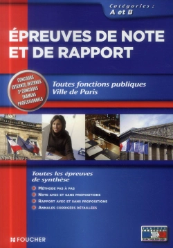 Bertrand.pt - Épreuve De Note Et De Rapport ; Tous Concours ; Catégories A Et B
