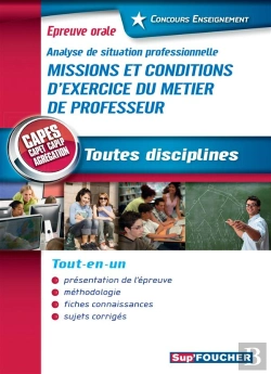 Bertrand.pt - Epreuve Orale Contexte D'Exercice Du Metier