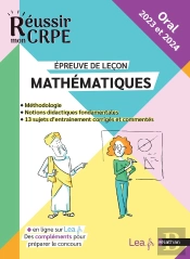 Epreuve Orale Lecon - Mathematiques - Crpe 2023-24