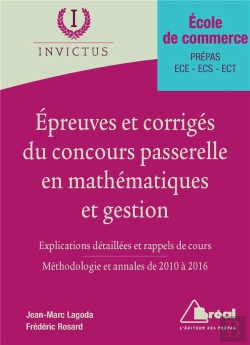 Bertrand.pt - Epreuves Corriges Du Concours Passerelle En Mathematiques Et Gestion