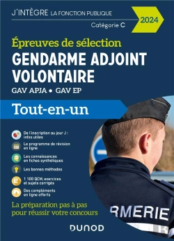 Bertrand.pt - Epreuves De Sélection Gendarme Adjoint Volontaire 2024 : Gav Apja - Gav Ep