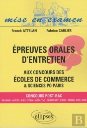 Épreuves Orales D'Entretien Aux Concours Des Écoles De Commerce. Bac+0