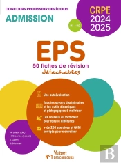 Eps : Crpe 2024-2025 ; 50 Fiches De Remise À Niveau ; Concours Professeur Des Écoles - Admission