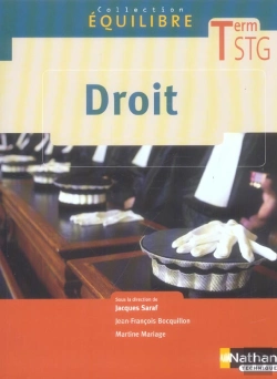 Bertrand.pt - Equilibre; Droit ; Terminale Stg ; Livre De L'Élève (Edition 2006)